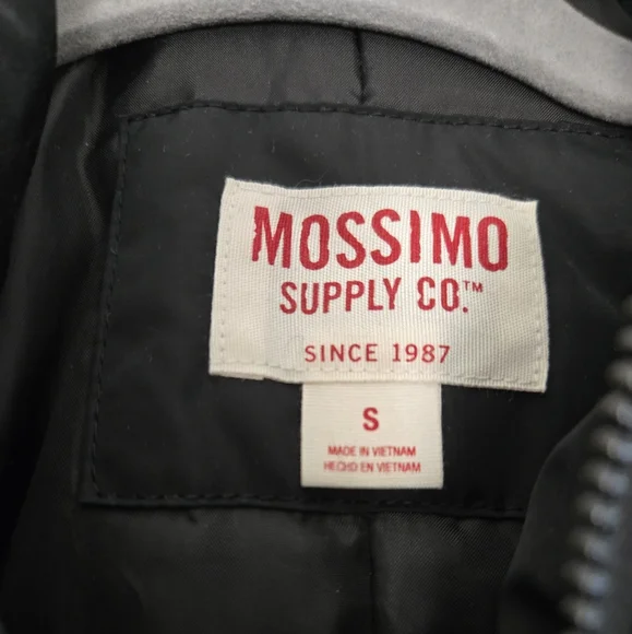 Mossimo Women's Black Parka Coat with Faux Fur Trim Size Small - Picture 2 of 8